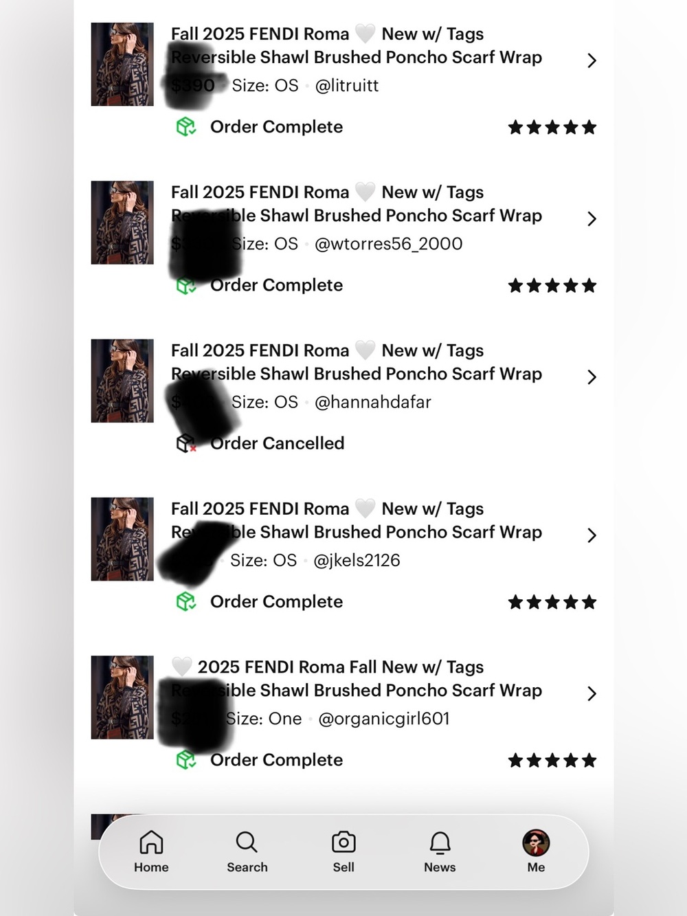 NEW Fall 26’ FENDI Roma 🤍 w/ Tags Reversible Shawl Brushed Poncho Scarf Wrap - Picture 13 of 17
